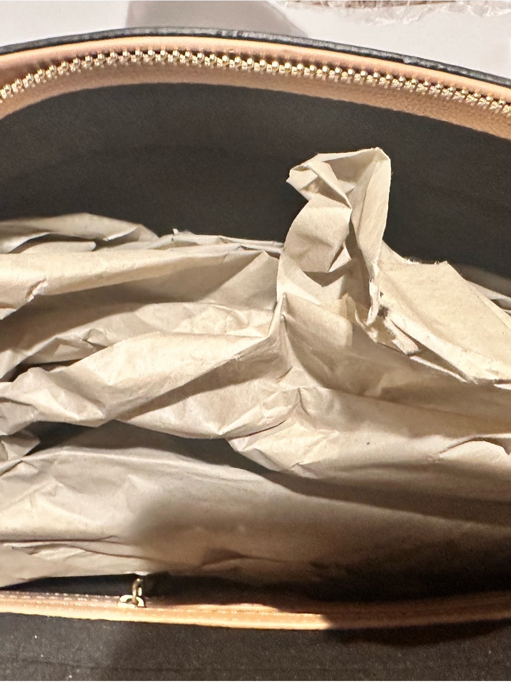 bebe Black and Tan Two-Tone Tote - Picture 6 of 7